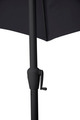 Parasol m/krank og tilt sort Ø300 x H247 cm - Sunlife